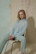 Knitting set Sweater LACE with knitting instructions in garnwelt box in size XL