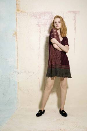 Strickset Kleid Lang Yarns CANAPA mit Anleitung in garnwelt-Box S-M