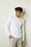 Strickset Herrenpullover Lang Yarns OSLO mit Anleitung in...