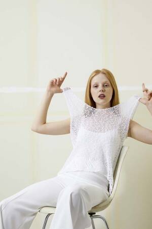 Knitting set Top  with knitting instructions in garnwelt box in size S-M