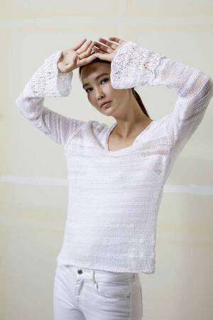 Strickset Pullover Lang Yarns ELLA mit Anleitung in garnwelt-Box S