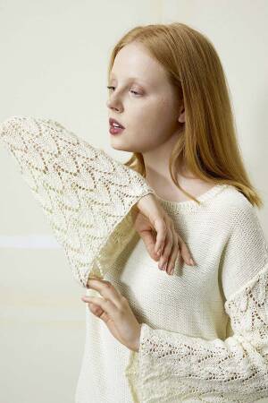 Strickset Pullover Lang Yarns MERINO  COMPACT mit Anleitung in garnwelt-Box S-M