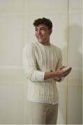 Strickset Herrenpullover Lang Yarns MERINO  COMPACT mit...