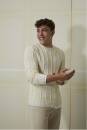 Strickset Herrenpullover  mit Anleitung in garnwelt-Box in Größe S
