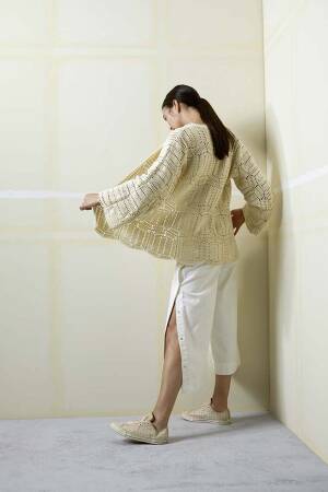 Strickset Jacke Lang Yarns BABY COTTON mit Anleitung in garnwelt-Box