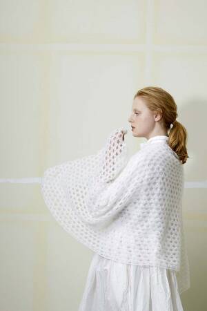 Knitting set Shawl LACE with knitting instructions in garnwelt box