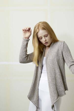 Strickset Jacke Lang Yarns MULBERRY SILK mit Anleitung in garnwelt-Box S