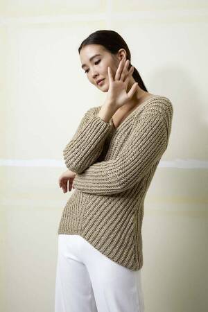 Strickset Pullover AMIRA mit Anleitung in garnwelt-Box in Größe S