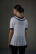 Knitting set Short-sleeved sweater LINO with knitting instructions in garnwelt box in size L