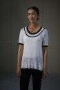 Knitting set Short-sleeved sweater LINO with knitting instructions in garnwelt box in size L