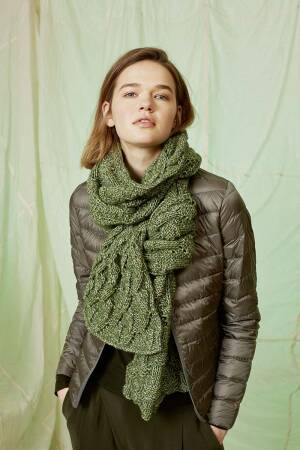 Knitting set Scarf  with knitting instructions in garnwelt box