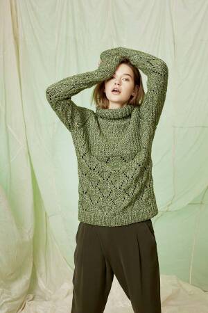 Strickset Pullover Lang Yarns ANGELINA mit Anleitung in garnwelt-Box S-M