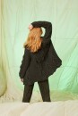 Knitting set Cardigan with round yoke  with knitting instructions in garnwelt box in size S