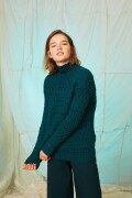 Knitting set Sweater  with knitting instructions in garnwelt box in size L