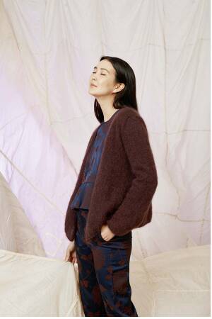 Strickset Jacke Lang Yarns MOHAIR LUXE mit Anleitung in garnwelt-Box S
