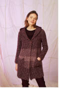 Strickset Mantel mit Kapuze Lang Yarns FREYA / MOHAIR...