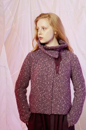 Strickset Jacke Lang Yarns FREYA / MERINO  LACE mit Anleitung in garnwelt-Box