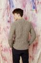 Knitting set Mens sweater  with knitting instructions in garnwelt box