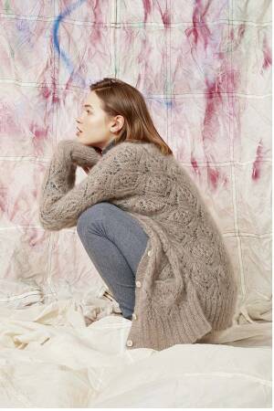 Strickset Jacke Lang Yarns MOHAIR LUXE mit Anleitung in garnwelt-Box