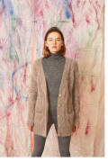 Strickset Jacke Lang Yarns MOHAIR LUXE mit Anleitung in...