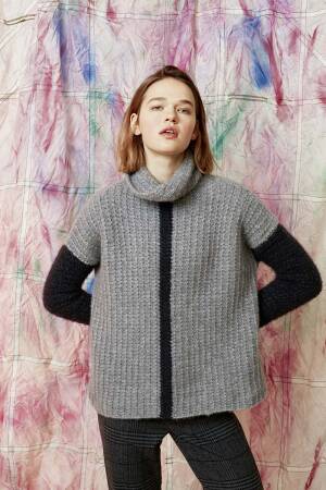 Strickset Pullover Lang Yarns CASHMERE LIGHT mit Anleitung in garnwelt-Box S