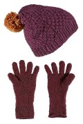 Knitting set Hat and gloves  with knitting instructions in garnwelt box in size DG