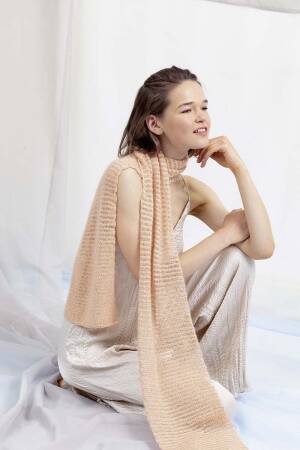 Strickset Schal Lang Yarns LACE / JANET mit Anleitung in garnwelt-Box