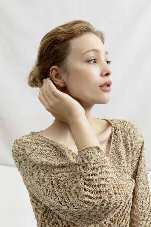 Strickset Kurzarmpullover Lang Yarns MARLENE LUXE mit Anleitung in garnwelt-Box S-M