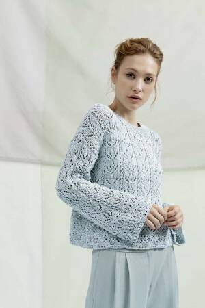 Knitting set Sweater  with knitting instructions in garnwelt box