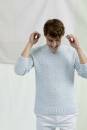 Knitting set Mens sweater  with knitting instructions in garnwelt box
