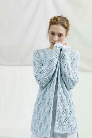 Strickset Jacke Lang Yarns JANET / LACE mit Anleitung in garnwelt-Box