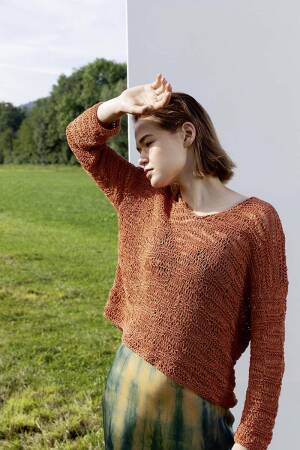 Strickset Pullover Lang Yarns LINO mit Anleitung in garnwelt-Box