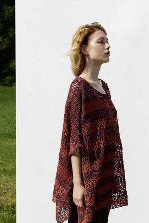 Knitting set Oversized top  with knitting instructions in garnwelt box