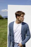 Strickset Herrenjacke Lang Yarns SOFT COTTON mit...