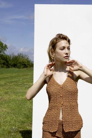 Strickset Top Lang Yarns MARLENE LUXE mit Anleitung in garnwelt-Box