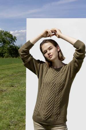 Strickset Pullover unisex Lang Yarns OSLO mit Anleitung in garnwelt-Box S
