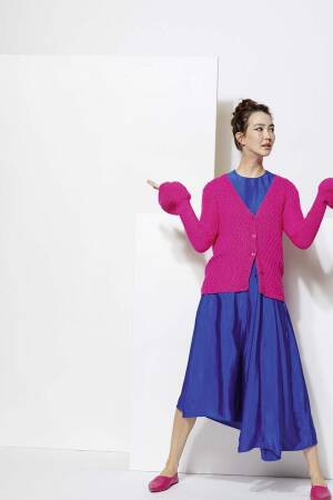 Strickset Jacke Lang Yarns SOFT COTTON mit Anleitung in garnwelt-Box