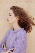 Knitting set Sweater with cut out back  with knitting instructions in garnwelt box