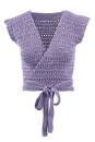 Strickset Crocheted top with wrap front WAD WOOLADDICTS SUNSHINE PERFECT PUZZLE mit Anleitung in garnwelt-Box