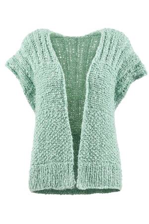 Knitting set Waistcoat  with knitting instructions in garnwelt box