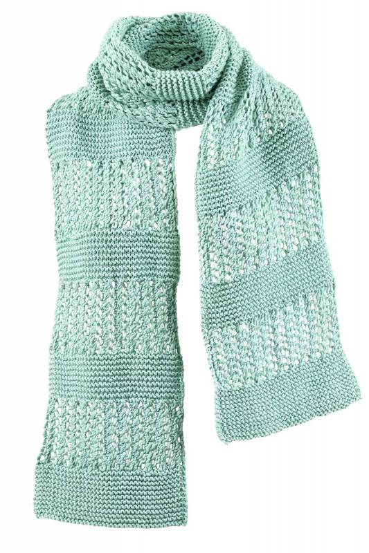 Knitting set Scarf  with knitting instructions in garnwelt box in size ca 23 x 180 cm