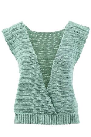 Strickset Crocheted top WAD WOOLADDICTS SUNSHINE SPOTLESS SECRET mit Anleitung in garnwelt-Box