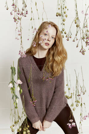 Strickset Pullover Lang Yarns MOHAIR LUXE mit Anleitung in garnwelt-Box S