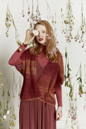 Strickset Jacke Lang Yarns MOHAIR LUXE COLOR mit Anleitung in garnwelt-Box