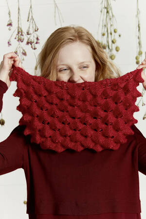 Strickset Rundschal Lang Yarns GRACE mit Anleitung in garnwelt-Box