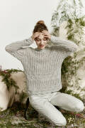 Strickset Pullover Lang Yarns AYMARA mit Anleitung in...