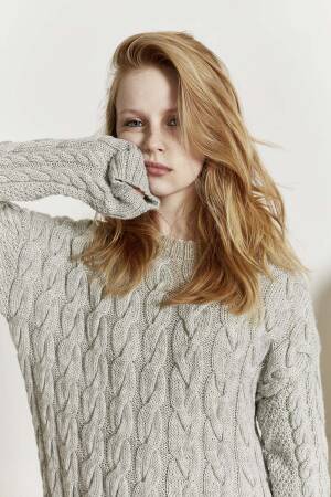 Strickset Langer Pullover Lang Yarns AYMARA mit Anleitung in garnwelt-Box S-M