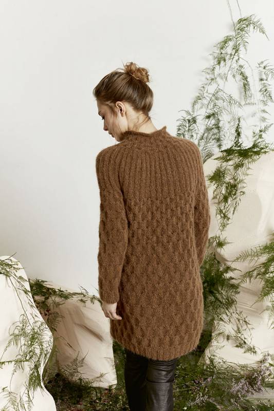 Strickset Langer Pullover  mit Anleitung in garnwelt-Box in Größe L-XL