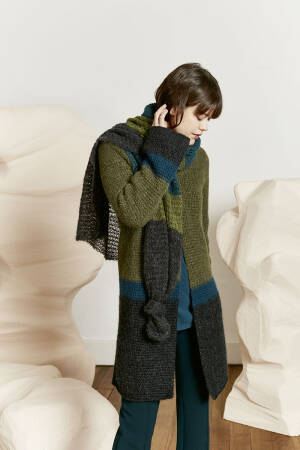 Strickset Schal Lang Yarns LUSSO mit Anleitung in garnwelt-Box