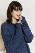 Knitting set Sweater  with knitting instructions in garnwelt box in size XL